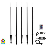 Drique LED Bollard Spike Light Kit RGBCW in Black Havit Lighting - HV1514RGBCW-BLK-KIT