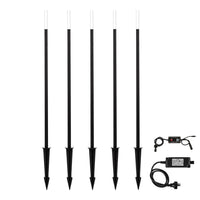 Drique LED Bollard Spike Light Kit CCT 5 Light Black Havit Lighting - HV1514CCT-BLK-KIT