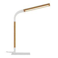 Dumas LED Table Lamp White/Ash Timber DUMAS-TL-WH