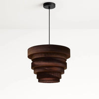 Dune Pendant Light Hand Crafted Recycled Cardboard in Natural