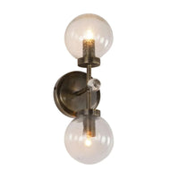 Duval Wall Light 2Lt in Dark Brass