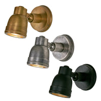Pasco Outdoor Wall Light in Antique Brass, Antique Silver or Black