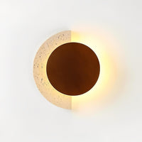 Eclipse Traventine Stone Wall Light