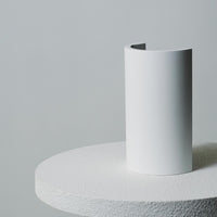 Eon Plaster Curved Indoor Wall Light in White