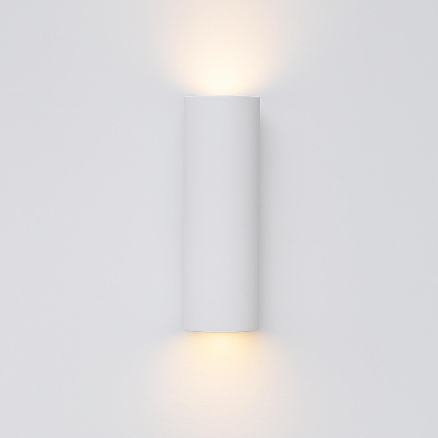 Eon Plaster Indoor Up/Down Wall Light in White