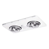 300m³/hr Essence 2 – 3 in 1 Bathroom Heater and Exhaust Fan with LED Light in White