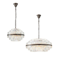 Evelyn Chandelier Medium/Large in Antique Brass