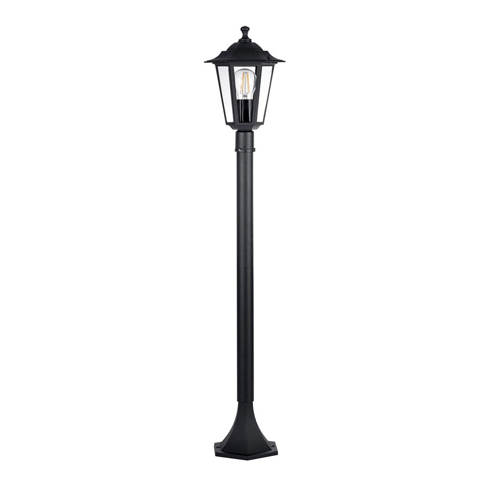 Fibra 6 Panel Post Light in Aluminium Black Havit Lighting - HV1652W-P
