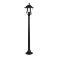 Fibra 6 Panel Post Light in Aluminium Black Havit Lighting - HV1652W-P-BLK