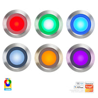 Flame LED Deck Light RGBCW 316 Stainless Steel Havit Lighting HV2826RGBCW