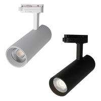 Flare 15w Single LED Track Head Spot Light CCT Dimmable in White