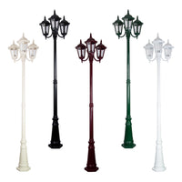 GT-1078 Chester Post Light 3Lt in Beige/Black/Burgundy/Green/White