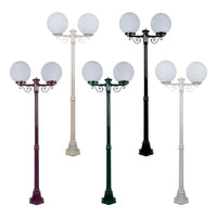 GT-570 Twin Post Light 2m 300mm Sphere in Beige/Black/Burgundy/Green/White 15656_15657_15658_15659_15661