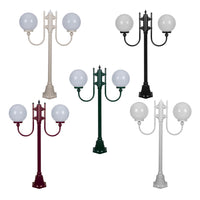 GT-608 Lisbon Post Light 2Lt 1.32m 250mm Sphere in Beige/Black/Burgundy/Green/White 15686_15687_15688_15689_15691