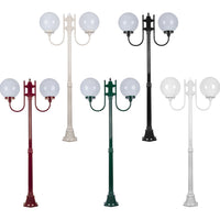 GT-615 Lisbon Post Light 2Lt 1.94m 300mm Sphere in Beige/Black/Burgundy/Green/White 15716_15717_15718_15719_15721