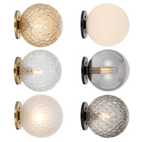 Gaston Indoor Wall Light in Antique Gold, Black
