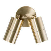 Tivah Solid Brass TRI Colour Double Adjustable Wall Pillar Light Havit Lighting - HV1355T-HV1357T