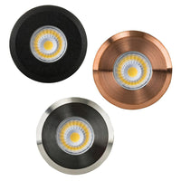 Mini Ollo LED Step or Inground Light in Black, Copper or 316 Stainless Steel Havit Lighting - HV2892T