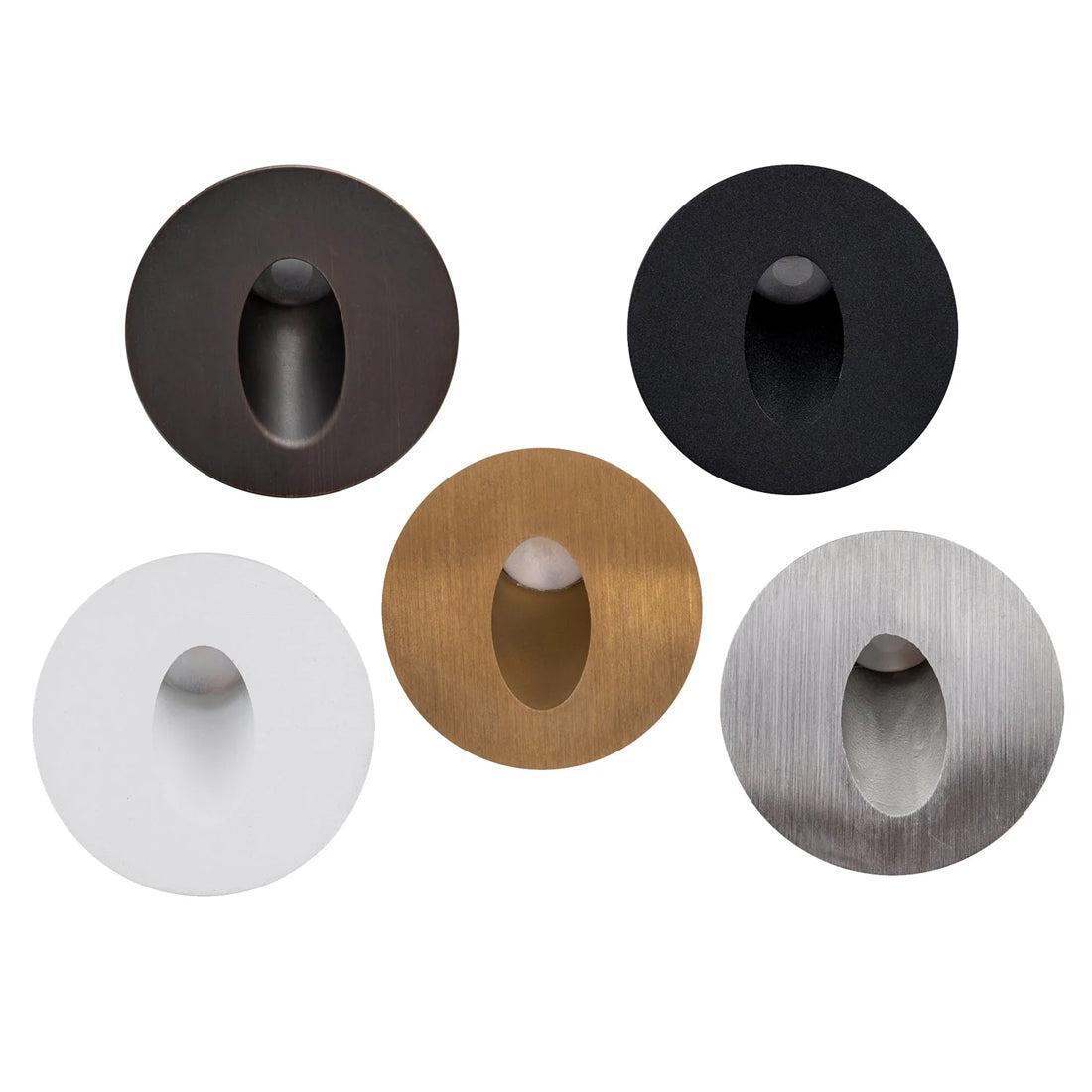 Mini Reces Round LED Step Light Antique Brass, Black, White, Brass, Stainless Steel Havit Lighting HV3206T-12V