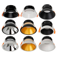 Gleam LED Downlight 9w Black, White CCT HV5528D2W Havit Lighting