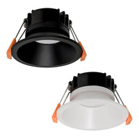90mm LED Downlight 9w Black, White CCT HV5528T Havit Lighting
