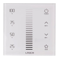 Single Colour LED Strip Touch Panel Controller in White Havit Ligting - HV9101-EX1S