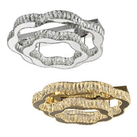 Jura 2 Ring LED Close to Ceiling Light in Chrome or Gold JURA-CTC2