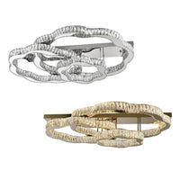 Jura 3 Ring LED Close to Ceiling Light CCT in Chrome or Gold JURA-CTC3