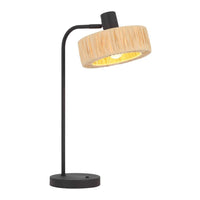 Katrin Table Lamp Black / Natural KATRIN-TL-BKNAT