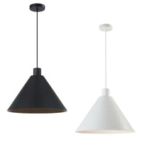 Kestra Pendant Light Small, Medium in Black or White KESTRA-PE30-KESTRA-PE40