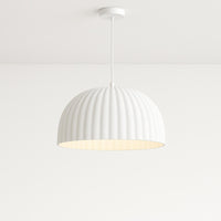 Koora Silk Pendant Light in Matt White