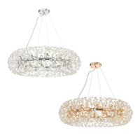 Lerida Pendant Light 24Lt in Chrome or Gold