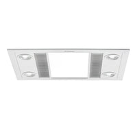 Linux DC 3 in 1 Bathroom Heater and Exhaust Fan with Tricolour LED Light in White