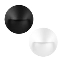 Lisca Round Outdoor LED Wall Light CCT 3w Black, White Havit Lighting - HV3227T