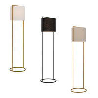 Loftus Floor Lamp in Antique Gold, Black or Rust