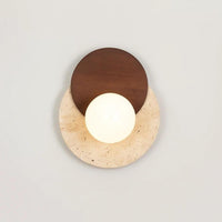 Lyra Traventine Wall Sconce