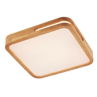 Lyric LED Oyster Light CCT 12w, 24w, 36w in Teak Wood