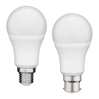 9w LED B22, E27 A60 Globe Warm White 3000k, Daylight 5700k Dimmable