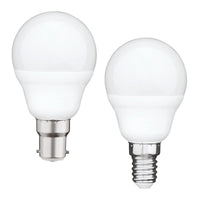4w LED B15, E14 Fancy Round Globe Warm White 3000k, Daylight 5700k Dimmable