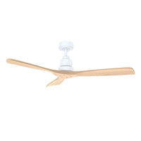52" Mallorca DC Ceiling Fan Matt Black/Walnut, Matt White/Natural MMDC133 Martec Lighting