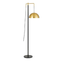 Marthos Floor Lamp in Black and Antique Gold