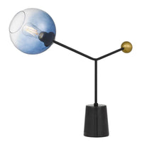 Matilda Table Lamp Black/Antique Gold/Blue MATILDA TL-BKAG Telbix Lighting