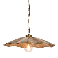 Melville Hammered Pendant Light in Antique Brass