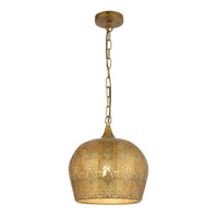 Mersin Pendant Light in Antique Brass