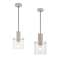 Mika Pendant Light 140mm/180mm in Grey