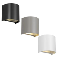 Miro 1 Outdoor Wall Light in Black, Grey or White