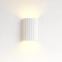 Molten Plaster Indoor Up/Down Wall Light in Matt White