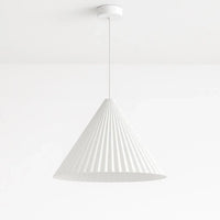 Molten Plaster Pendant Light in Matt White