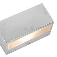 Asker Big Down LED Wall Light in Galvanised Steel