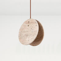 Nacre Travertine Pendant Light